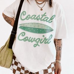 coastal cowgirl tee, trendy y2k aesthetic tee, beach shirt, comfort co