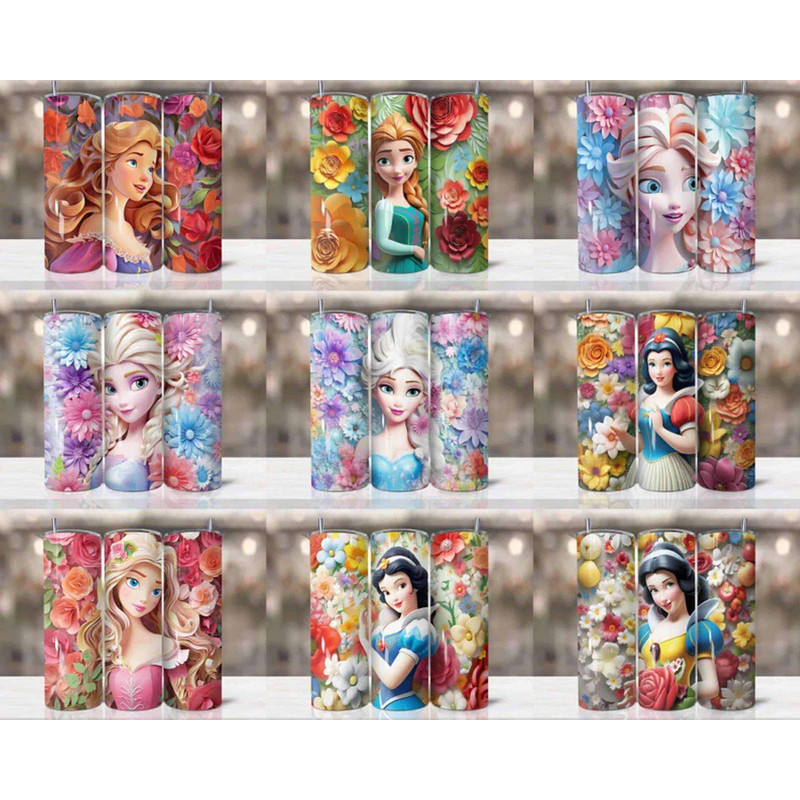 50+ 3d Cartoon princess Tumbler 5.99 2.jpg