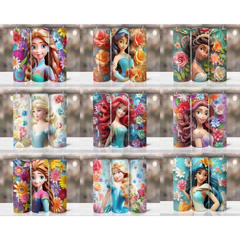 50+ 3d Cartoon princess Tumbler 5.99 3.jpg