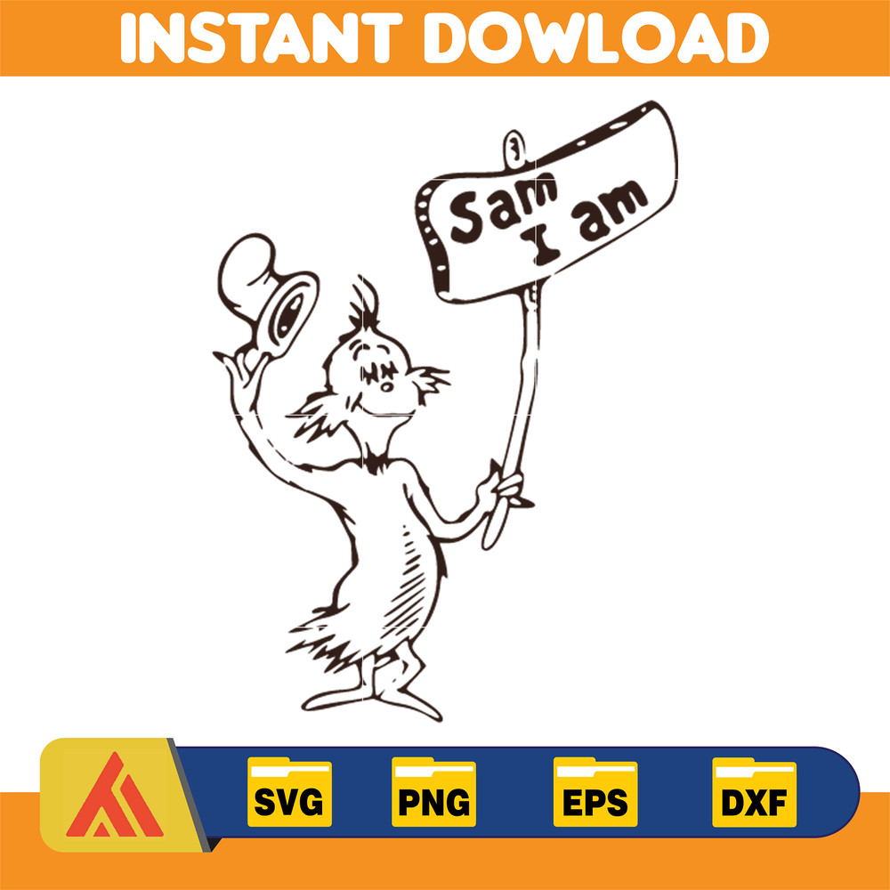 Dr Seuss Svg Layered Item, Dr. Seuss Quotes Cat In The Hat Svg Clipart, Cricut, Digital Vector Cut File, Cat And The Hat (72).jpg