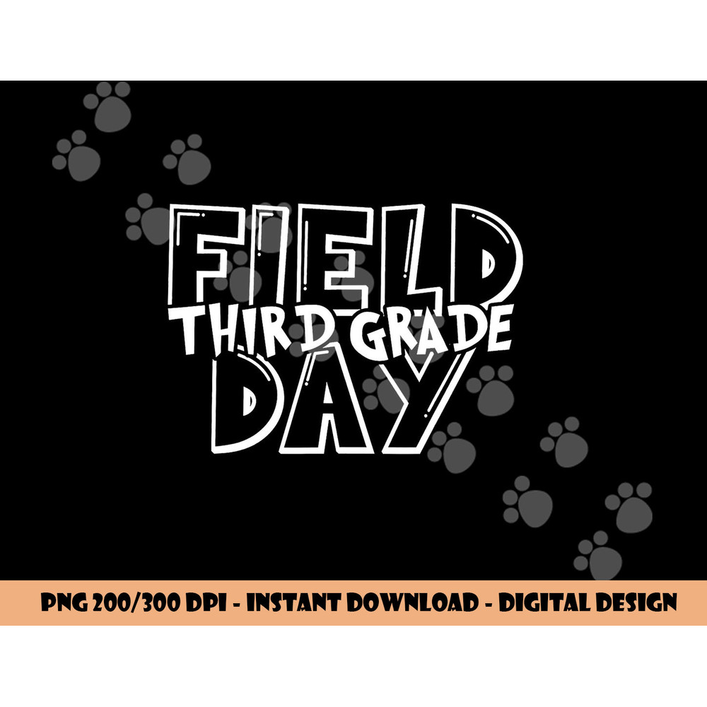Field Day 2023 Third Grade school teacher kids Green png, sublimation copy.jpg