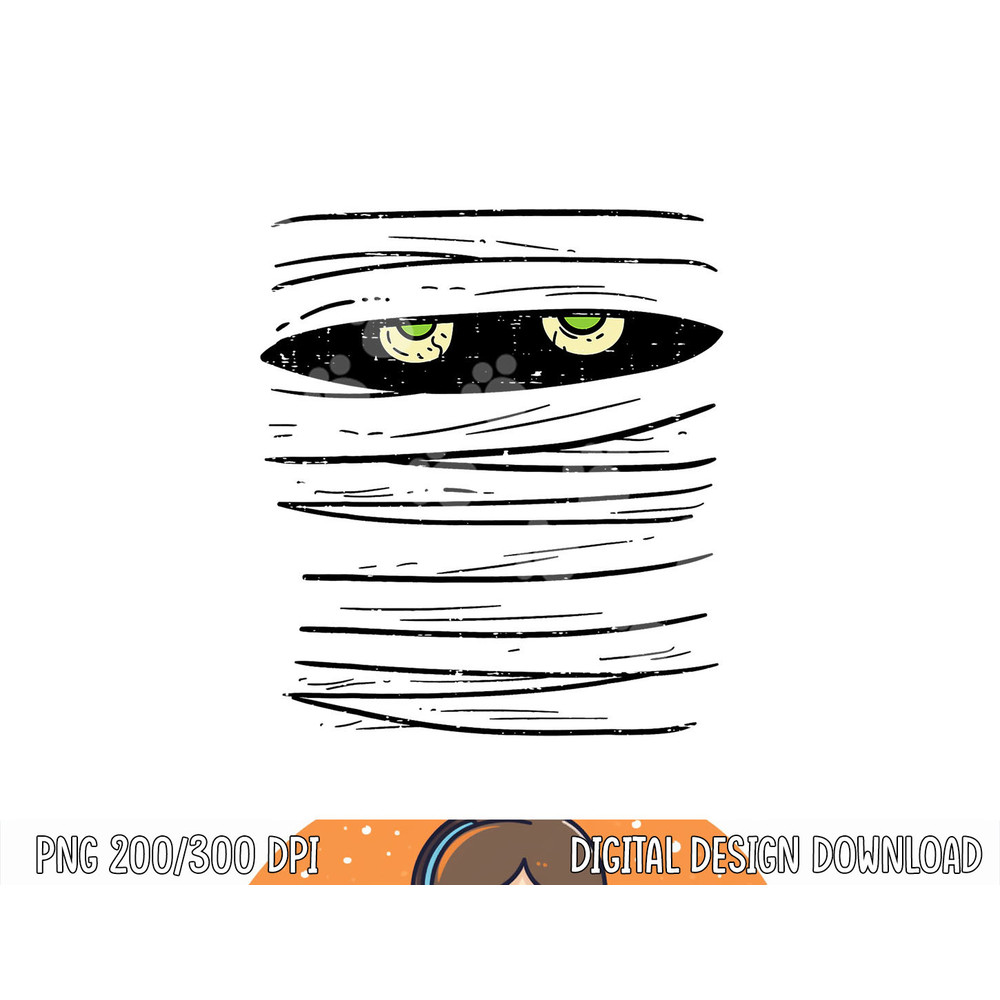 Mummy Wrap Eyes Costume Funny Scary Halloween Men Women Kids png, sublimation copy.jpg