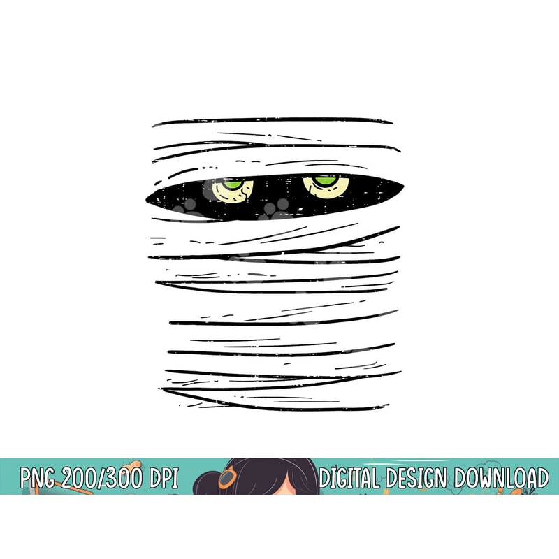 Mummy Wrap Eyes Costume Funny Scary Halloween Men Women Kids png, sublimation copy.jpg