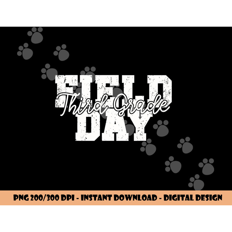 Field Day 2023 Third Grade school teacher kids Orange png, sublimation copy.jpg
