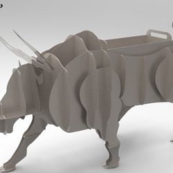 barbecue bull bbq grill for meat / cnc plan / laser cut / dxf file / animals shelf / laser cnc / vector plan