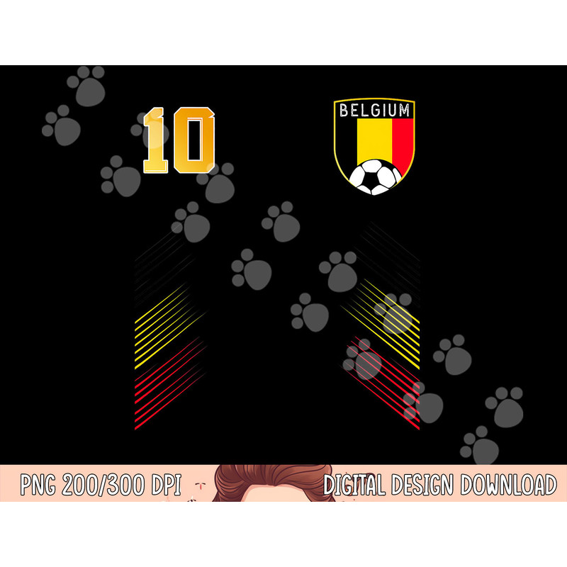 Belgium Soccer Belgian Football Retro 10 Jersey png, sublimation copy.jpg