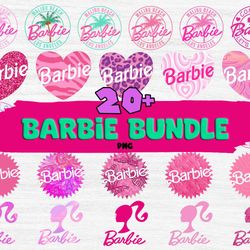 barbie logo bundle png, barbie bundle png, barbie png, barbie doll png, cartoon png, bundle file - digital download
