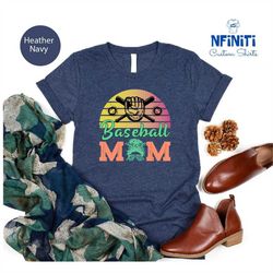 retro baseball mom shirt, baseball lover tee, mother's day shirts, baseball shirt, baseball game day shirt, sports lover