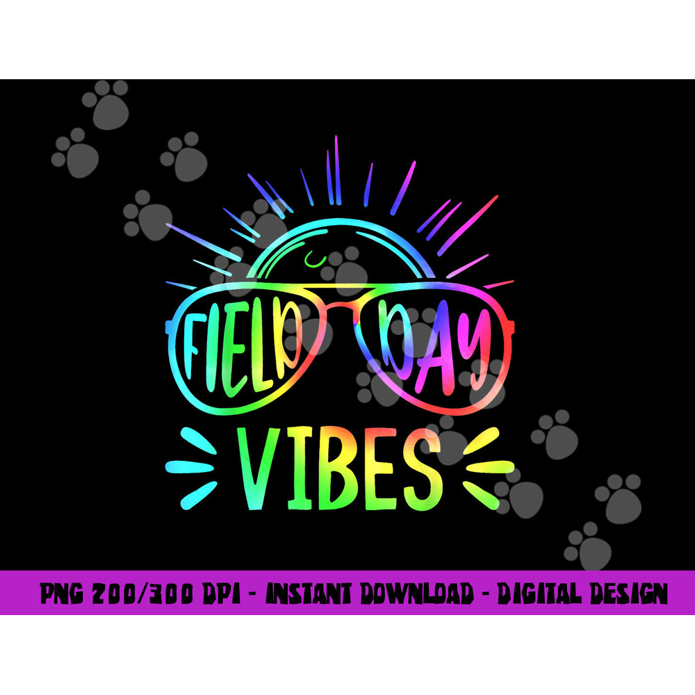 FIELD DAY VIBES 2023 Teacher Kids Groovy Tie Dye Hippie png, sublimation copy.jpg