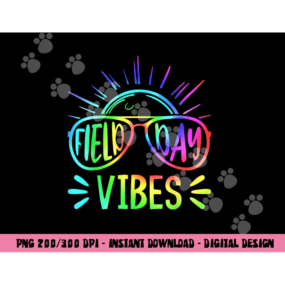 FIELD DAY VIBES 2023 Teacher Kids Groovy Tie Dye Hippie png, sublimation copy.jpg