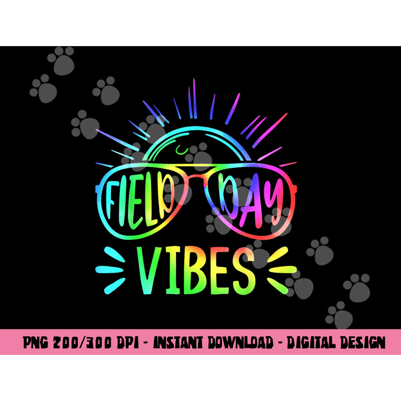 FIELD DAY VIBES 2023 Teacher Kids Groovy Tie Dye Hippie png, sublimation copy.jpg