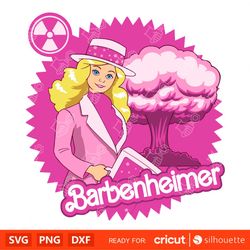 Barbenheimer Barbie, Barbie Svg, Barbenheimer Svg, Cricut, Silhouette Vector Cut File