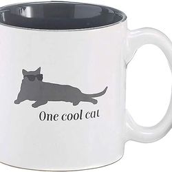 burton and burton one cool cat ceramic mug