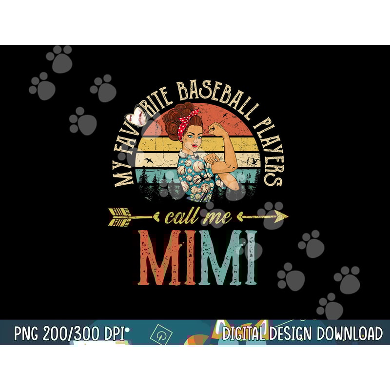 My Favorite Baseball Players Call Me Mimi Women Grandma png, sublimation.jpg