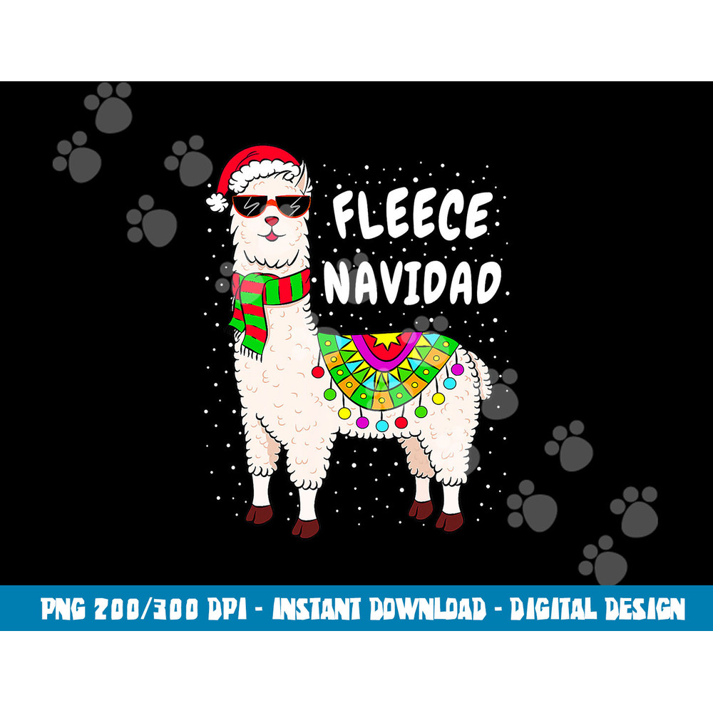 Fleece Feliz Navidad Llama Christmas png, sublimation Cute Xmas Gifts png, sublimation copy.jpg