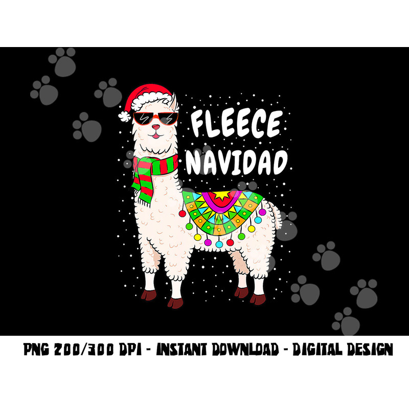 Fleece Feliz Navidad Llama Christmas png, sublimation Cute Xmas Gifts png, sublimation copy.jpg