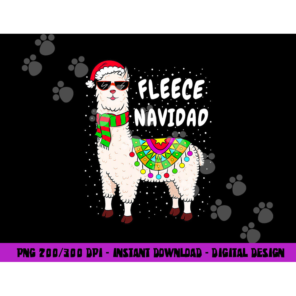 Fleece Feliz Navidad Llama Christmas png, sublimation Cute Xmas Gifts png, sublimation copy.jpg