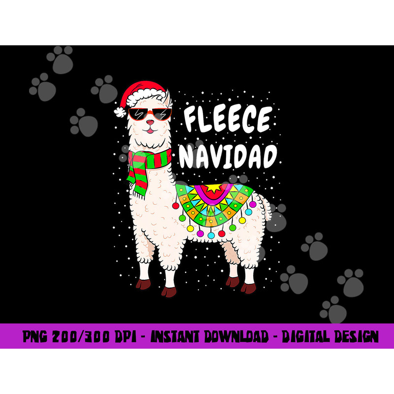 Fleece Feliz Navidad Llama Christmas png, sublimation Cute Xmas Gifts png, sublimation copy.jpg