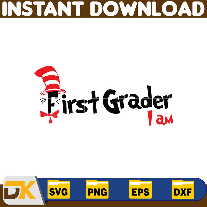 Dr Seuss Svg Layered Item, Dr. Seuss Quotes Cat In The Hat Svg Clipart, Cricut, Digital Vector Cut File, Cat And The Hat (119).jpg