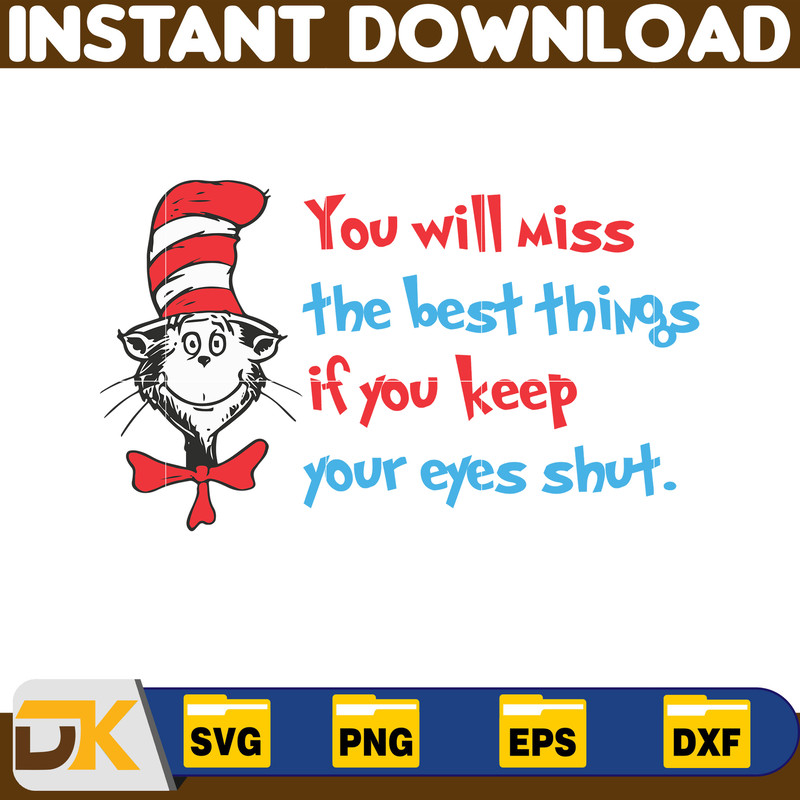 Dr Seuss Svg Layered Item, Dr. Seuss Quotes Cat In The Hat Svg Clipart, Cricut, Digital Vector Cut File, Cat And The Hat (136).jpg