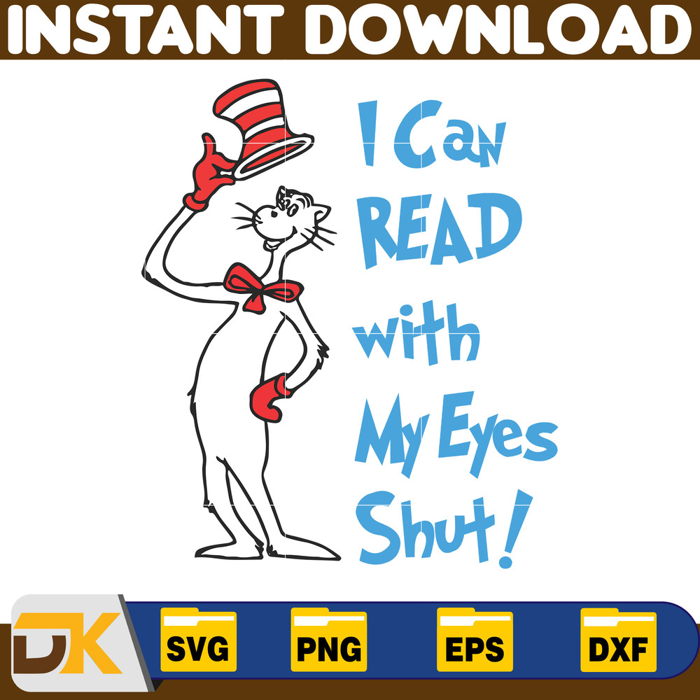 Dr Seuss Svg Layered Item, Dr. Seuss Quotes Cat In The Hat Svg Clipart, Cricut, Digital Vector Cut File, Cat And The Hat (140).jpg