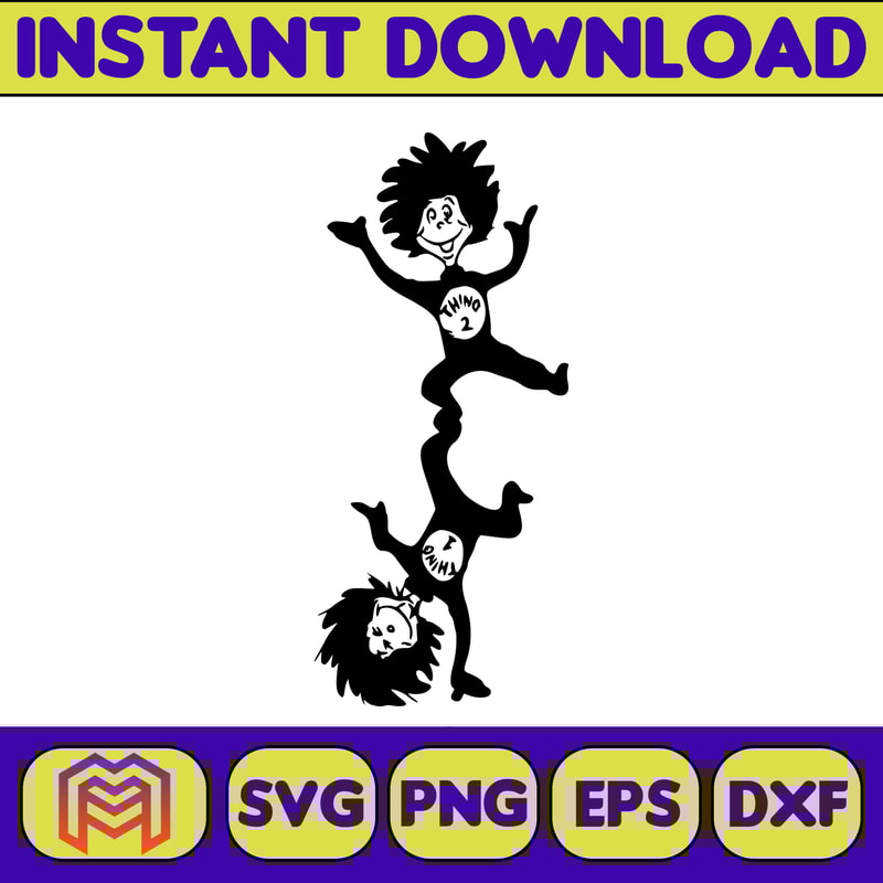 Dr Seuss Svg Layered Item, Dr. Seuss Quotes Cat In The Hat Svg Clipart, Cricut, Digital Vector Cut File, Cat And The Hat (52).jpg