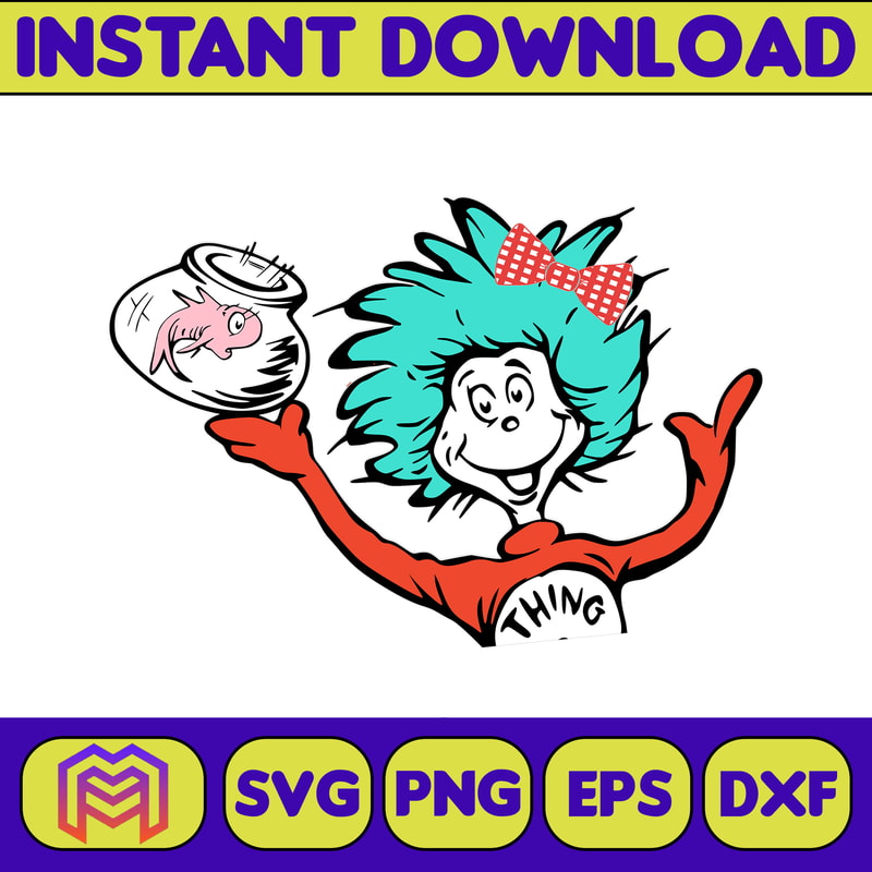 Dr Seuss Svg Layered Item, Dr. Seuss Quotes Cat In The Hat Svg Clipart, Cricut, Digital Vector Cut File, Cat And The Hat (54).jpg