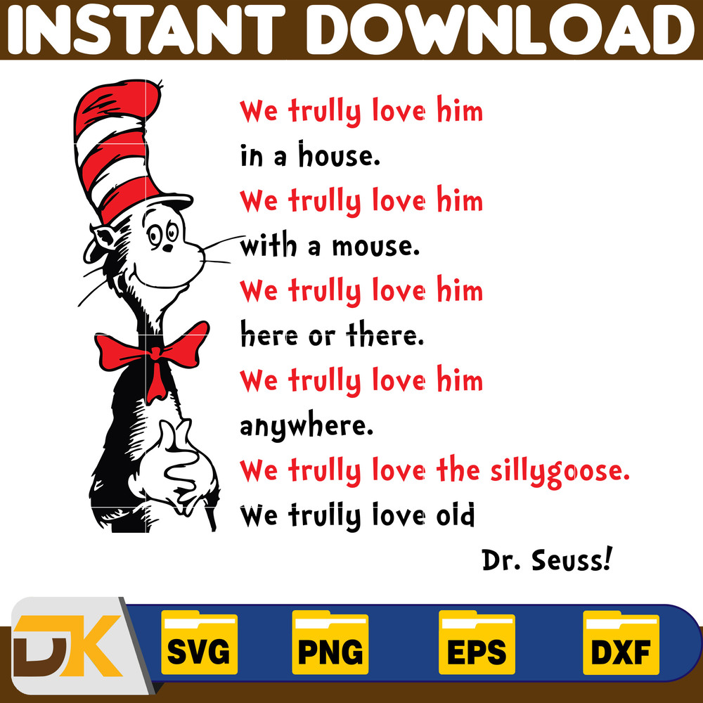 Dr Seuss Svg Layered Item, Dr. Seuss Quotes Cat In The Hat Svg Clipart, Cricut, Digital Vector Cut File, Cat And The Hat (176).jpg