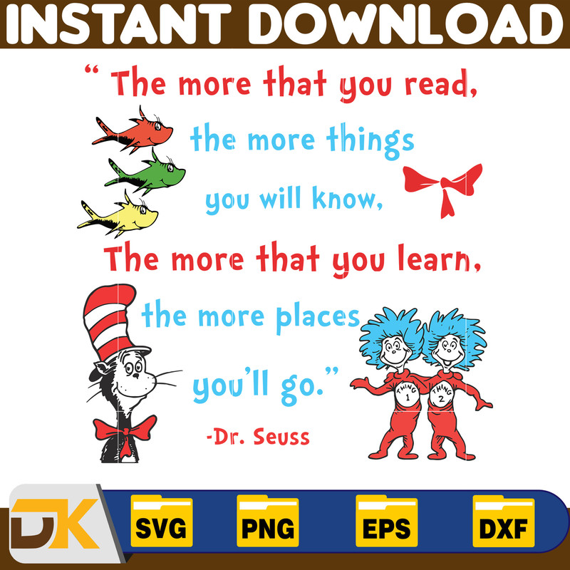 Dr Seuss Svg Layered Item, Dr. Seuss Quotes Cat In The Hat Svg Clipart, Cricut, Digital Vector Cut File, Cat And The Hat (185).jpg