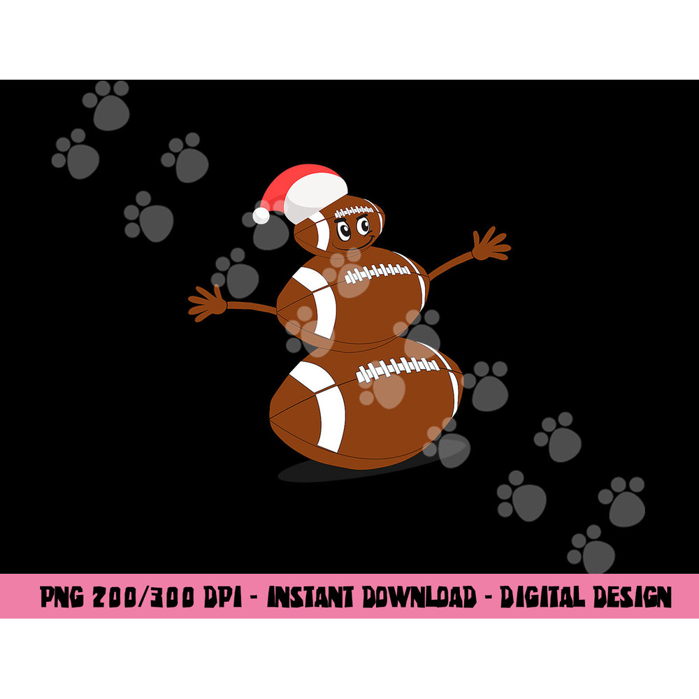 Football Christmas T shirt - Sports Snowman Holiday Tee copy.jpg