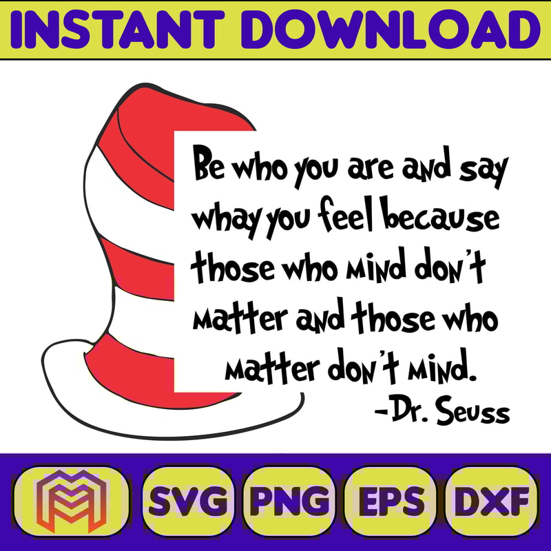 Dr Seuss Svg Layered Item, Dr. Seuss Quotes Cat In The Hat Svg Clipart, Cricut, Digital Vector Cut File, Cat And The Hat (152).jpg