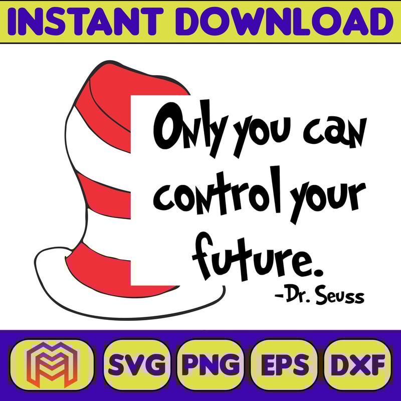 Dr Seuss Svg Layered Item, Dr. Seuss Quotes Cat In The Hat Svg Clipart, Cricut, Digital Vector Cut File, Cat And The Hat (153).jpg