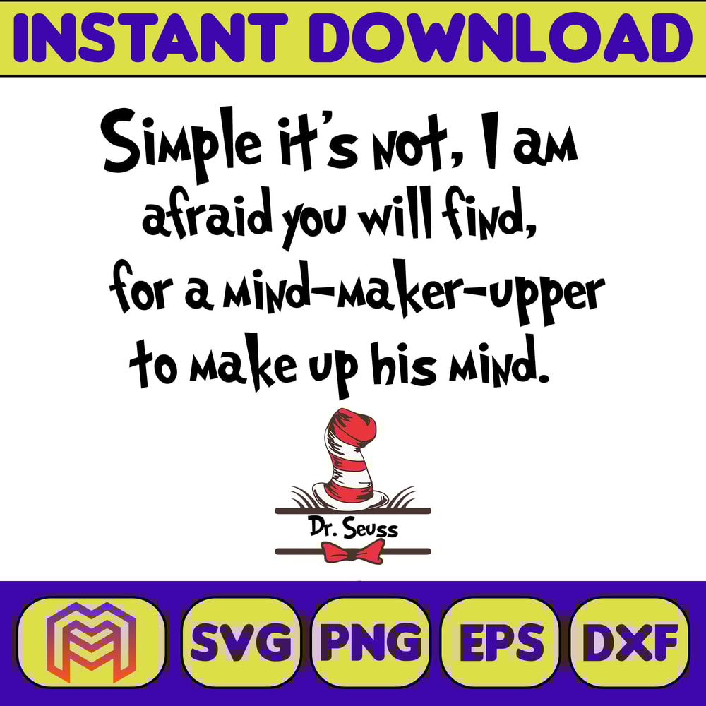 Dr Seuss Svg Layered Item, Dr. Seuss Quotes Cat In The Hat Svg Clipart, Cricut, Digital Vector Cut File, Cat And The Hat (155).jpg