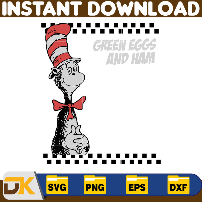 Dr Seuss Svg Layered Item, Dr. Seuss Quotes Cat In The Hat Svg Clipart, Cricut, Digital Vector Cut File, Cat And The Hat (64).jpg