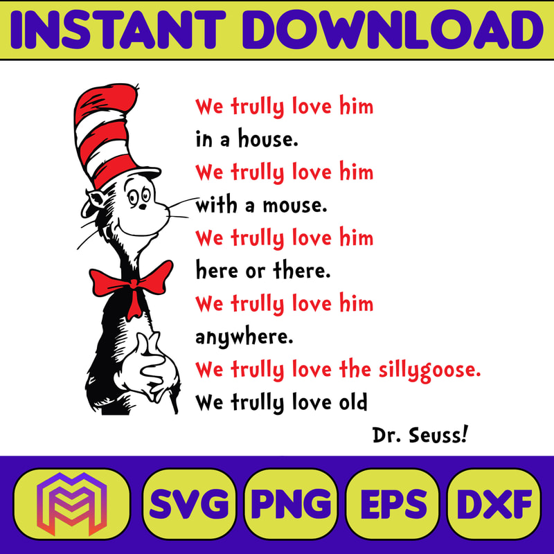 Dr Seuss Svg Layered Item, Dr. Seuss Quotes Cat In The Hat Svg Clipart, Cricut, Digital Vector Cut File, Cat And The Hat (176).jpg