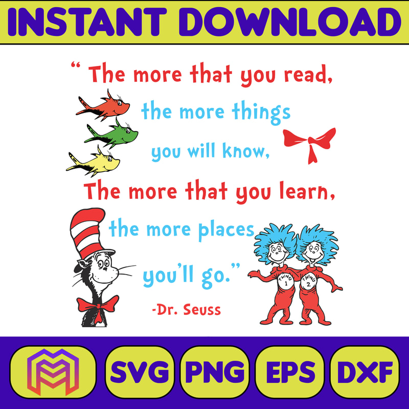 Dr Seuss Svg Layered Item, Dr. Seuss Quotes Cat In The Hat Svg Clipart, Cricut, Digital Vector Cut File, Cat And The Hat (185).jpg