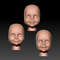 3D STL Model file Children's faces for dolls for CNC Router and 3D printing