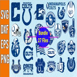 Bundle 27 Files Indianapolis Colts Football team Svg, Indianapolis Colts Svg, NFL Teams svg, NFL Svg, Png, Dxf, Eps, Ins
