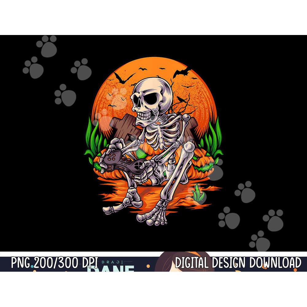 Halloween Shirts For Boys Kids Men Skeleton Gaming Gamer png, sublimation copy.jpg