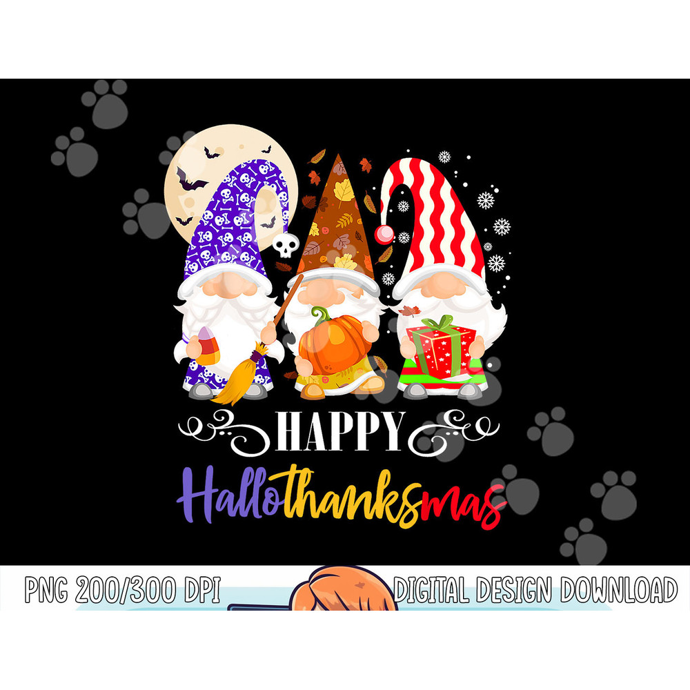 Halloween Thanksgiving Christmas Gnome Happy HallothanksMas png, sublimation copy.jpg