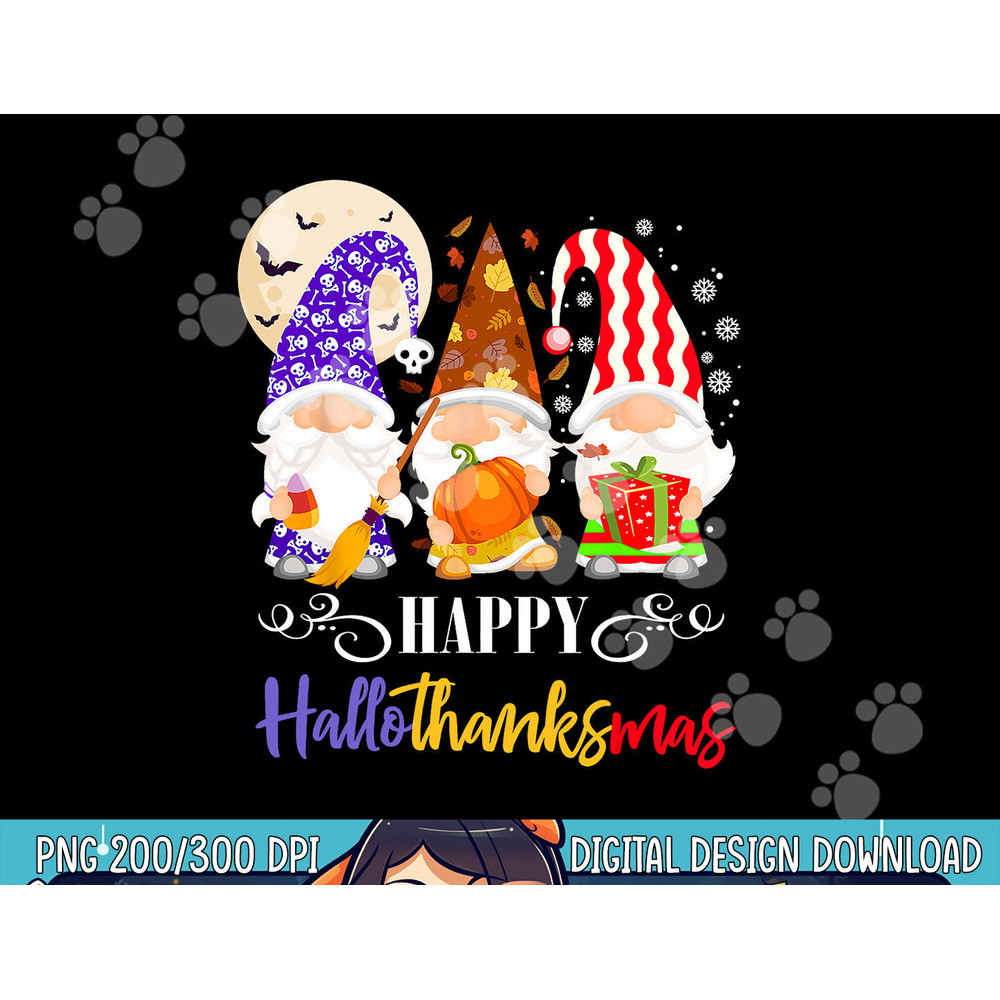 Halloween Thanksgiving Christmas Gnome Happy HallothanksMas png, sublimation copy.jpg