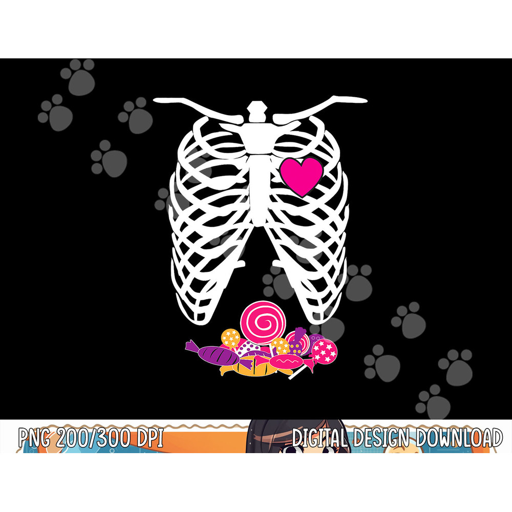 Halloween XRay Shirt Skeleton Rib Cage Candy Kids Boys Girls png, sublimation copy.jpg