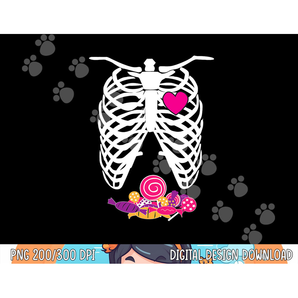 Halloween XRay Shirt Skeleton Rib Cage Candy Kids Boys Girls png, sublimation copy.jpg