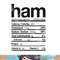 Ham Nutrition Facts 2022 Funny Thanksgiving Christmas Food png, sublimation copy.jpg