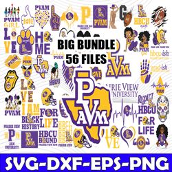bundle 56 files prairie view football team svg, prairie view svg, hbcu team svg, mega bundle, designs, cricut, cutting f