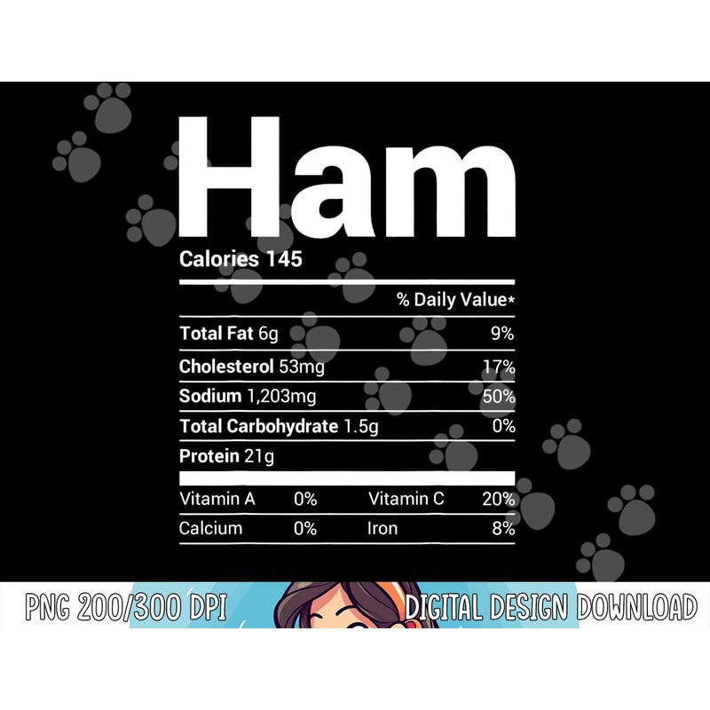 Ham Nutrition Facts Family Matching Christmas Costume Gift png, sublimation copy.jpg