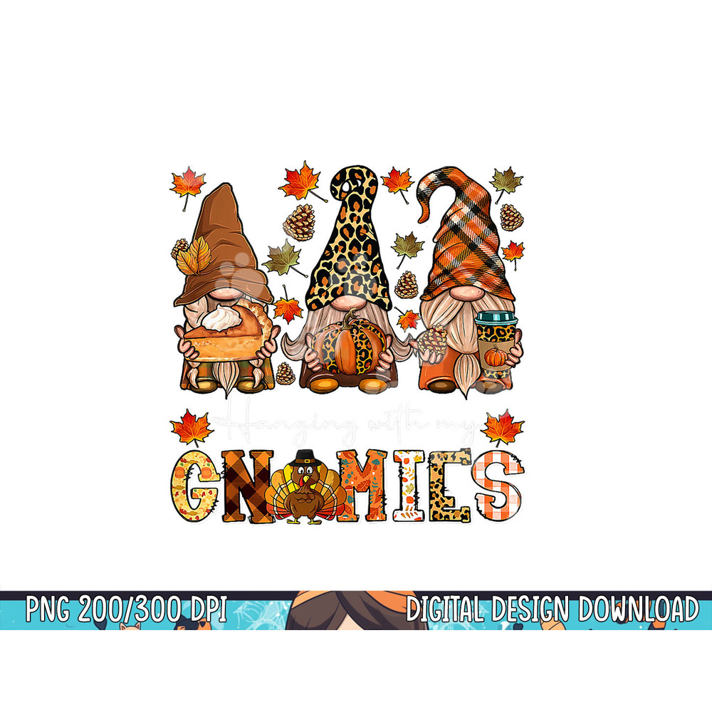 Hanging With My Gnomies Leopard Gnome Thanksgiving Kid Women png, sublimation copy.jpg
