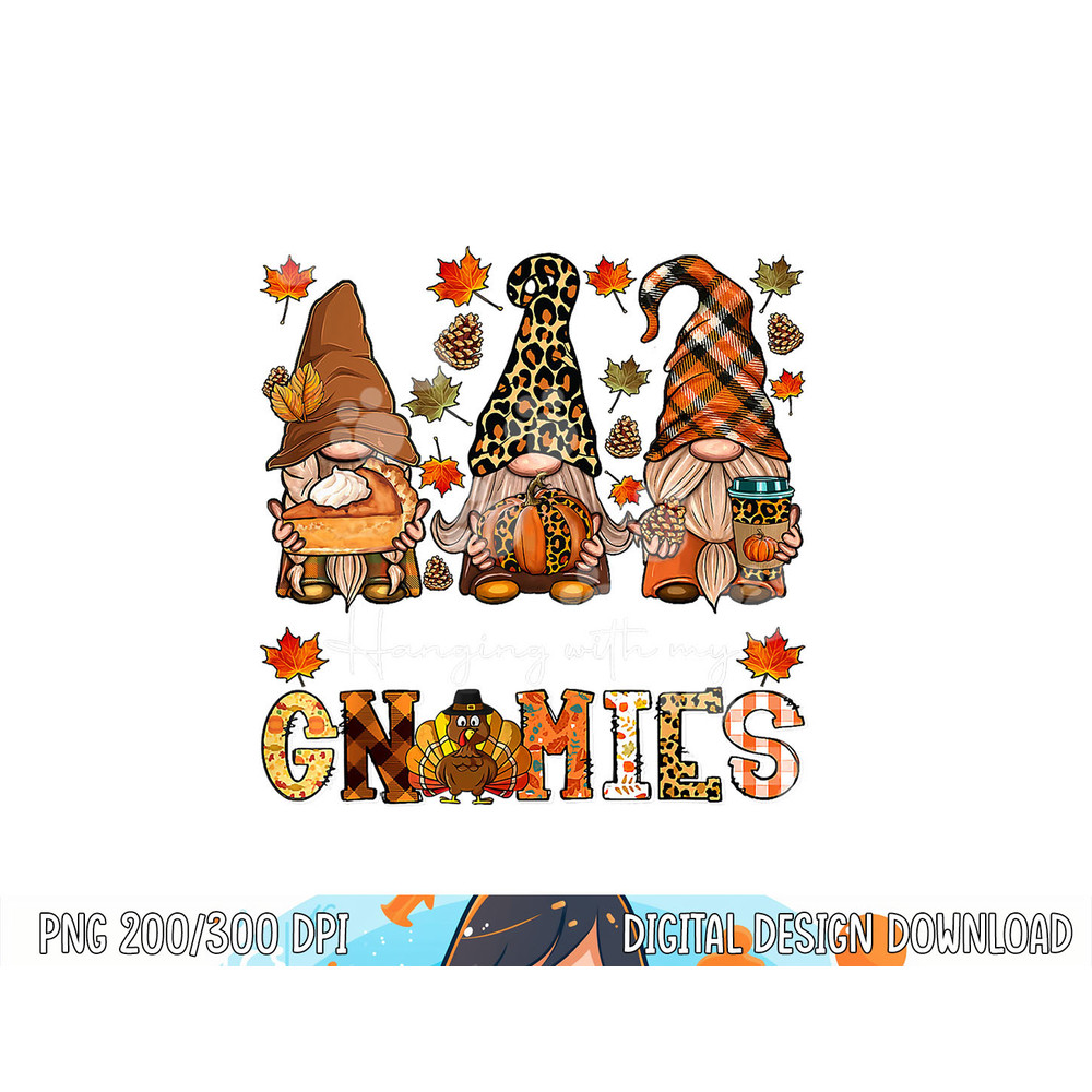 Hanging With My Gnomies Leopard Gnome Thanksgiving Kid Women png, sublimation copy.jpg