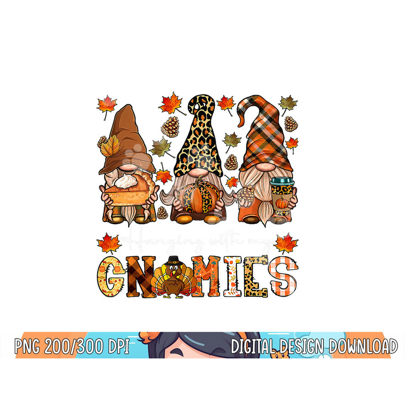Hanging With My Gnomies Leopard Gnome Thanksgiving Kid Women png, sublimation copy.jpg