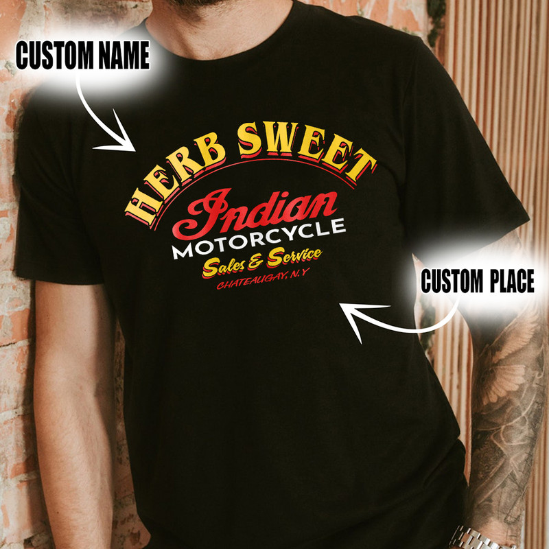 Personalized Motorcycle Sales And Service Shirt.png
